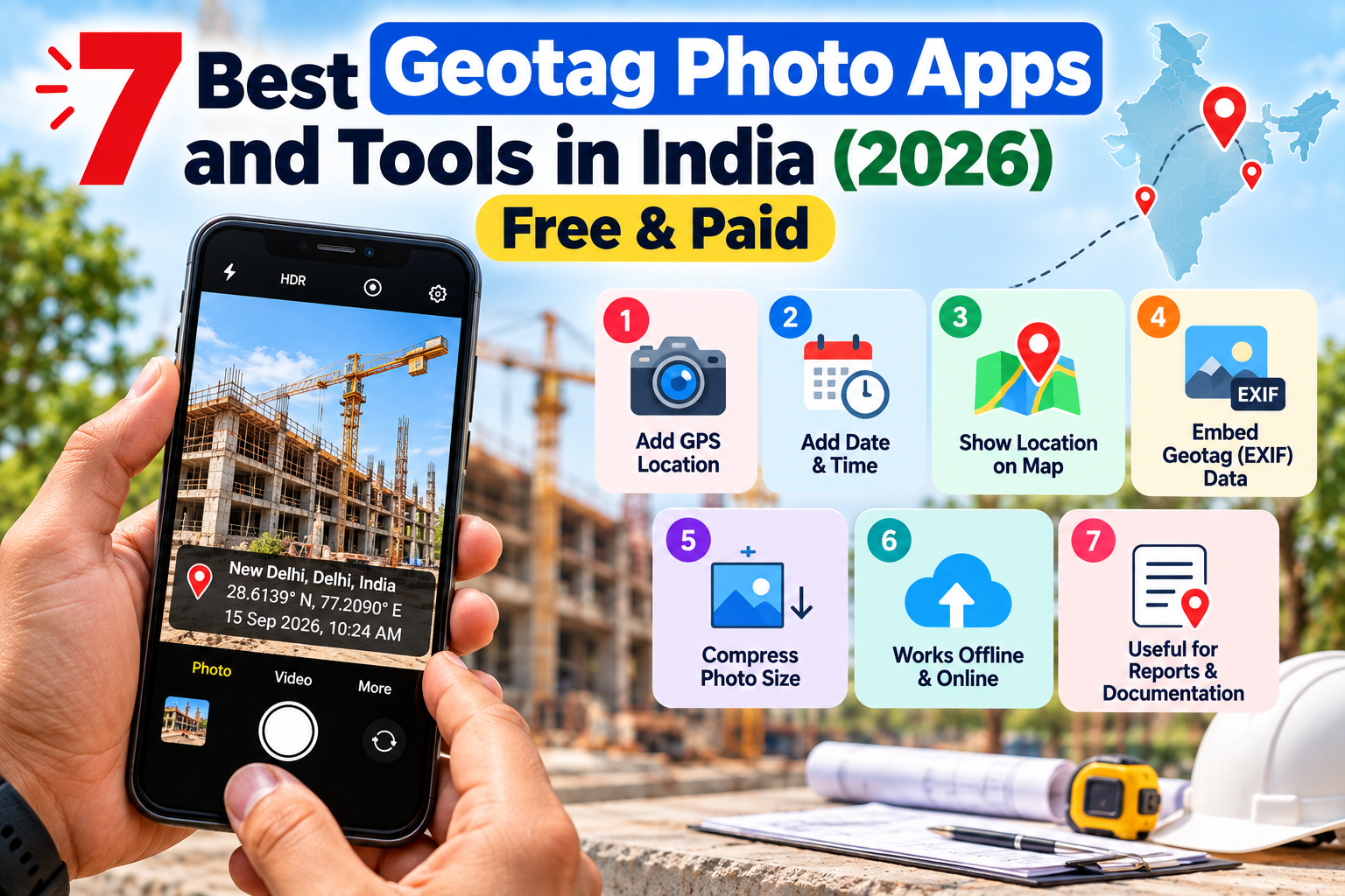 7 Best Geotag Photo Apps and Tools in India (2026) – Free & Paid